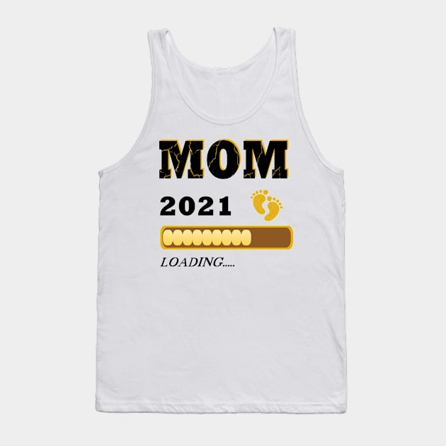 Mom 2021 loading Mutter Kind Tank Top by JG0815Designs